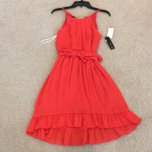 Box bright coral women’s xs dress NEW WITH TAGS